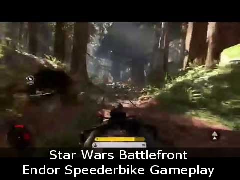 Star Wars Battlefront Endor Speederbike Gameplay