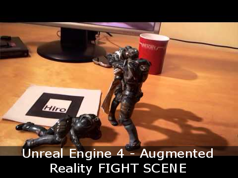 Awesome augmented reality fight on a desk